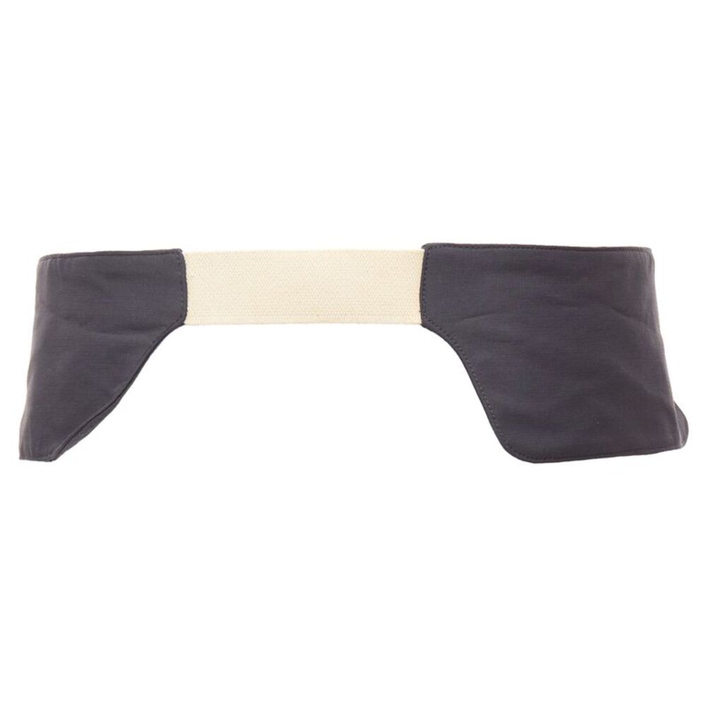 Raf Simons grey cream fabric canvas utility belt